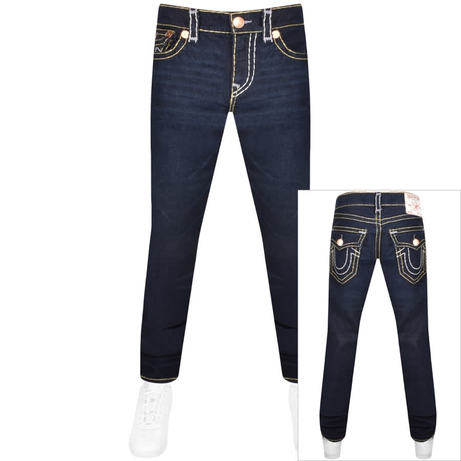 True Religion Ricky Super Flap Jeans Blue | Mainline Menswear