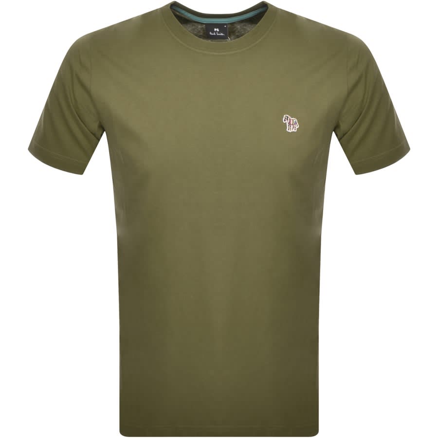 Paul Smith Zebra Badge T Shirt Green | Mainline Menswear