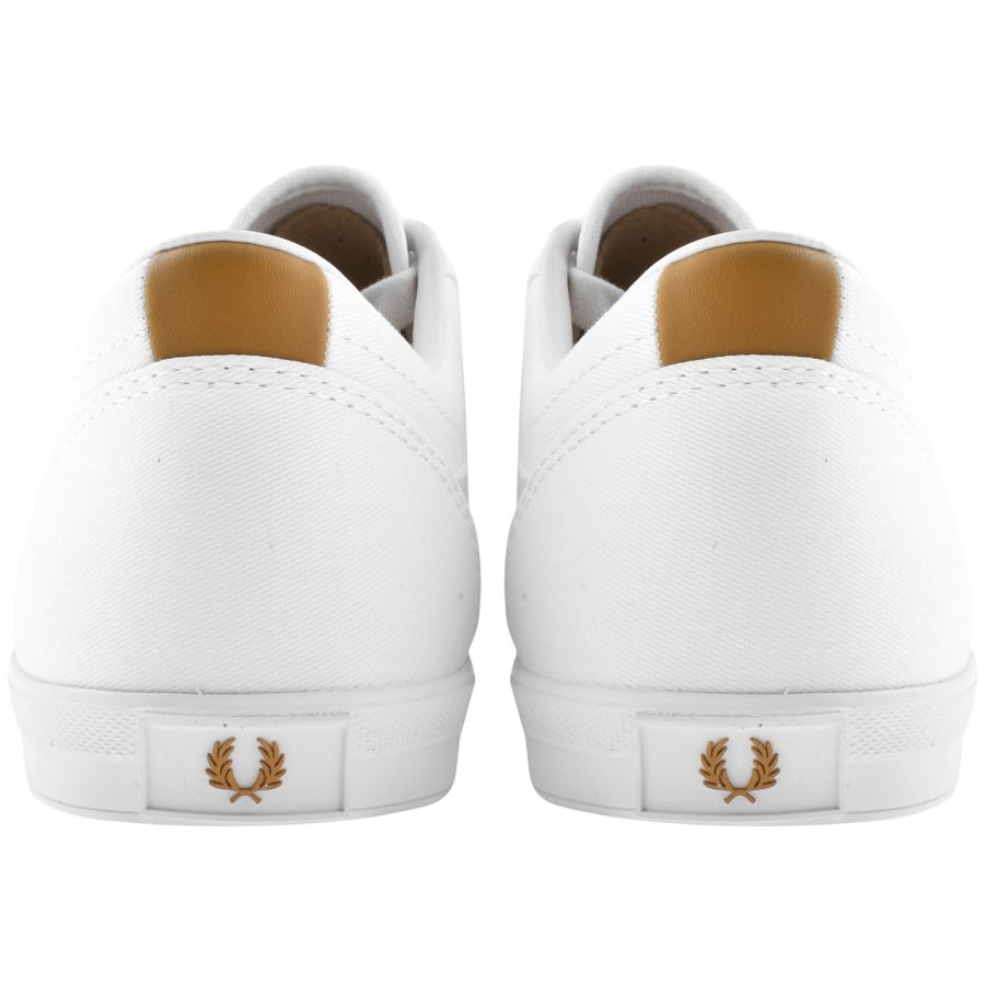 Fred Perry Baseline Twill Trainers White | Mainline Menswear