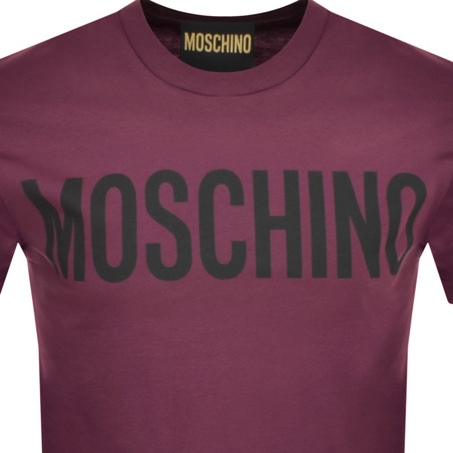 Purple moschino discount t shirt