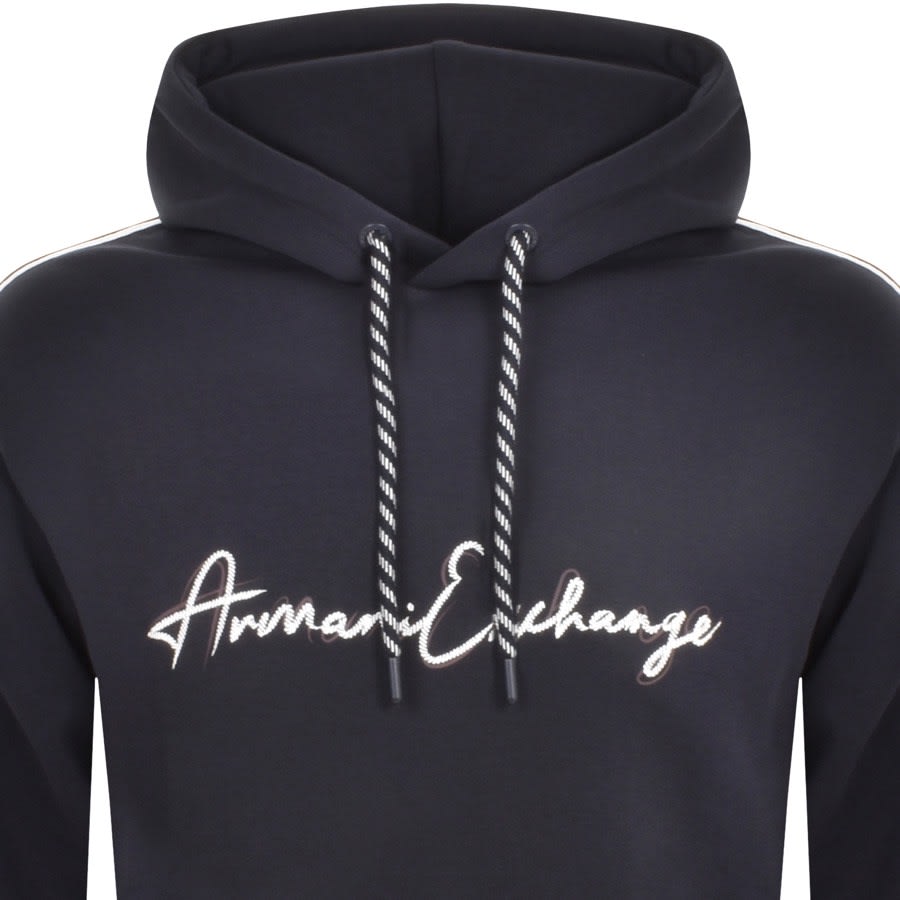 Navy sales armani hoodie