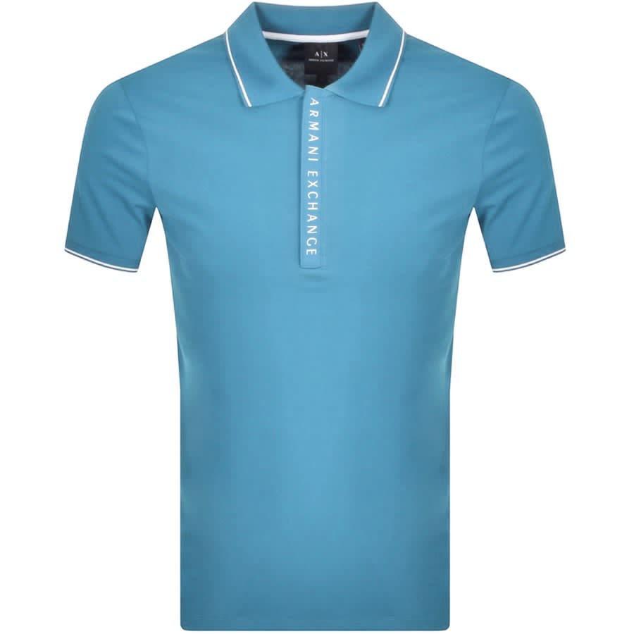 liebre ira Perth Armani Exchange Short Sleeved Polo T Shirt Blue | Mainline Menswear United  States