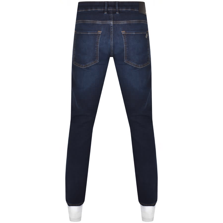 BOSS Delano Slim Tapered Dark Wash Jeans Blue | Mainline Menswear