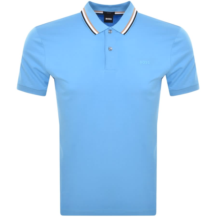 BOSS Penrose 38 Polo T Shirt Blue | Mainline Menswear United States