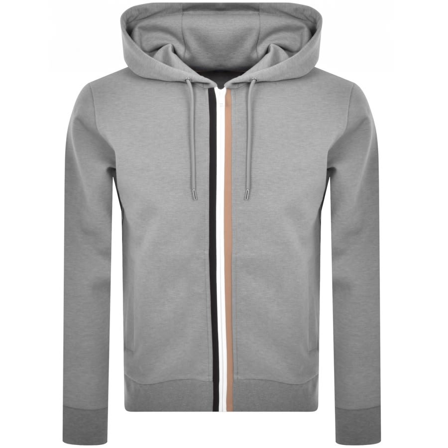 BOSS Salvi 131 Full Zip Hoodie Grey | Mainline Menswear