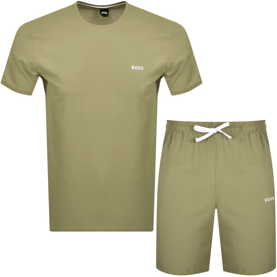 BOSS Bodywear Mix And Match Shorts Set Green | Menswear United States