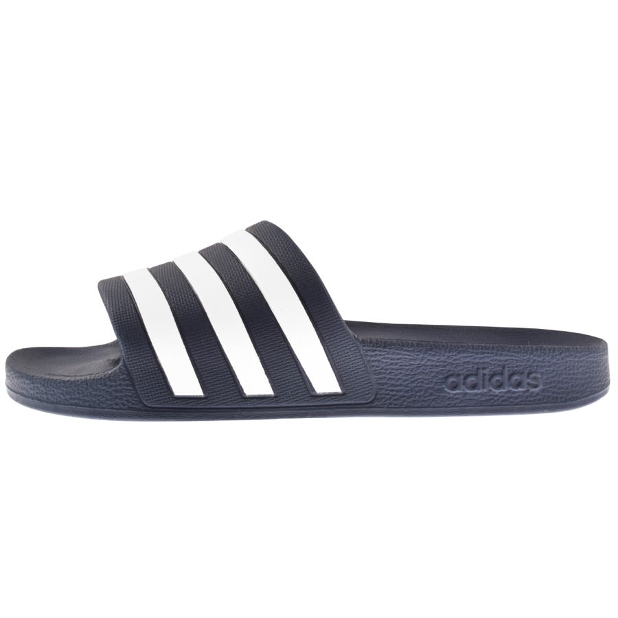 Adidas navy blue sliders online