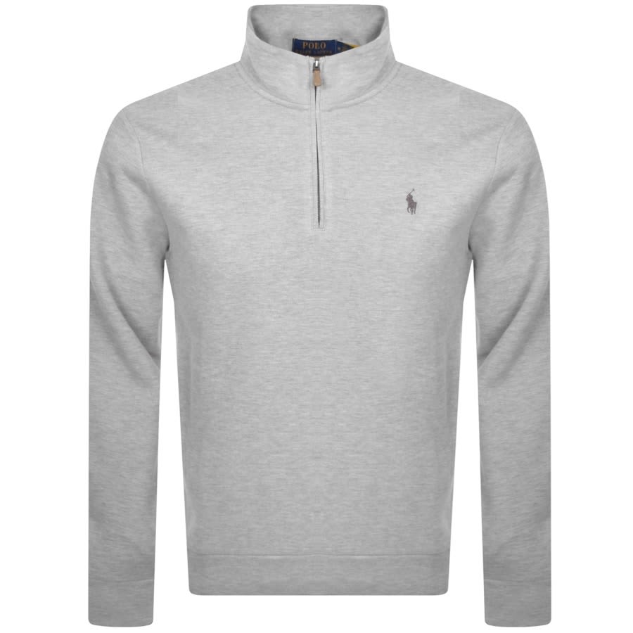 Ralph Lauren Half Zip Sweatshirt Grey | Mainline Menswear Sweden