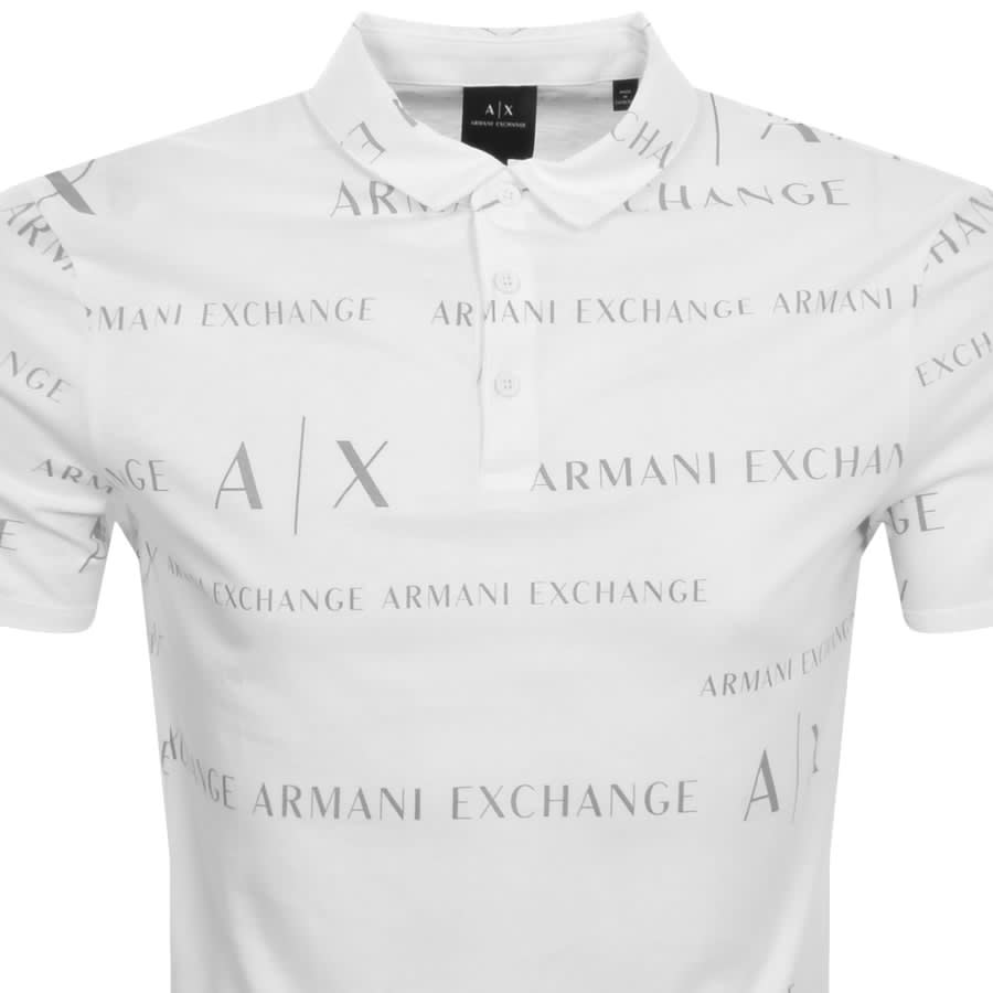 Mens white armani hotsell polo shirts