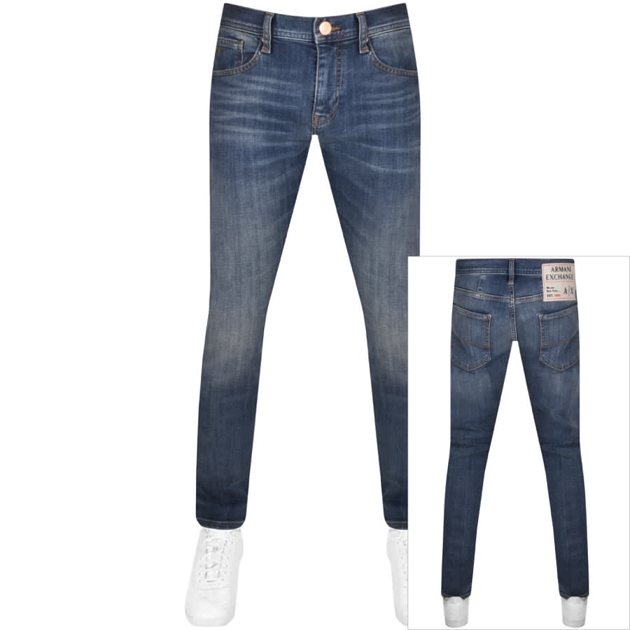 historie Blæse vælge Armani Exchange J13 Slim Fit Jeans Blue | Mainline Menswear United States
