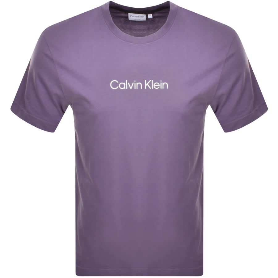 Calvin Klein Hero Logo Comfort Fit T Shirt Purple | Mainline Menswear  United States