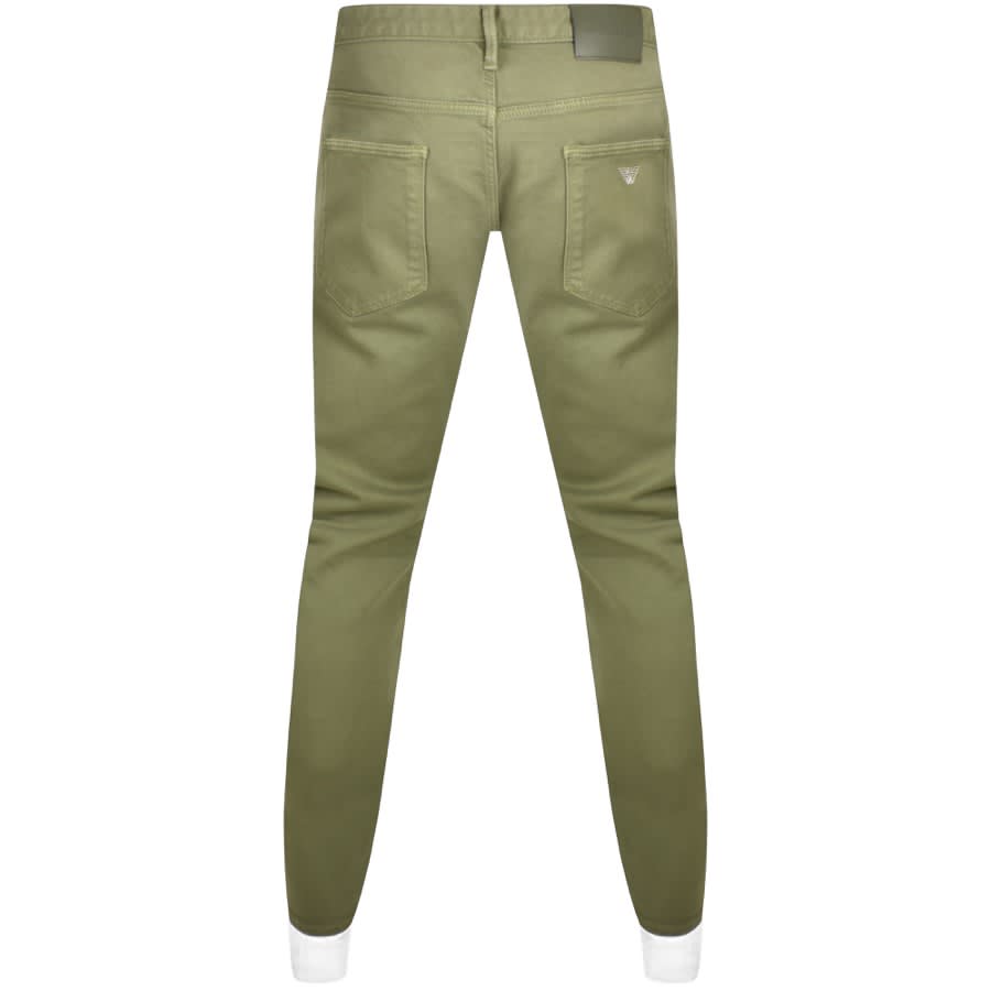 Emporio Armani J06 Slim Jeans Green | Mainline Menswear