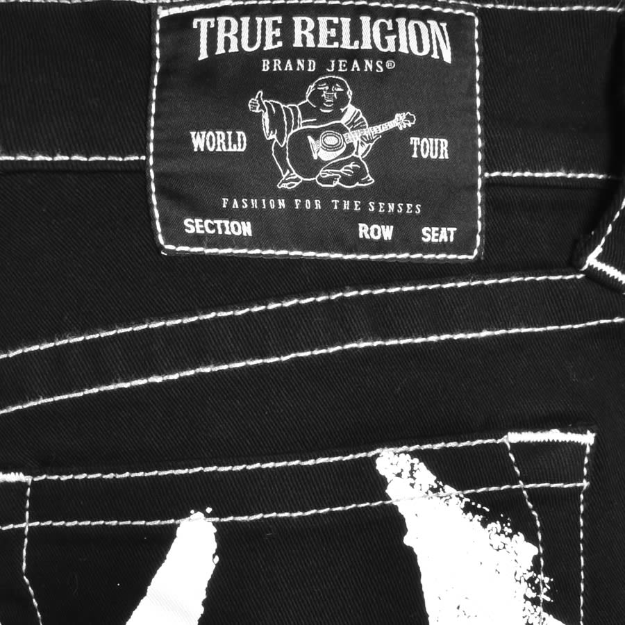 True Religion Rocco Painted Horseshoe Jeans Black Mainline Menswear