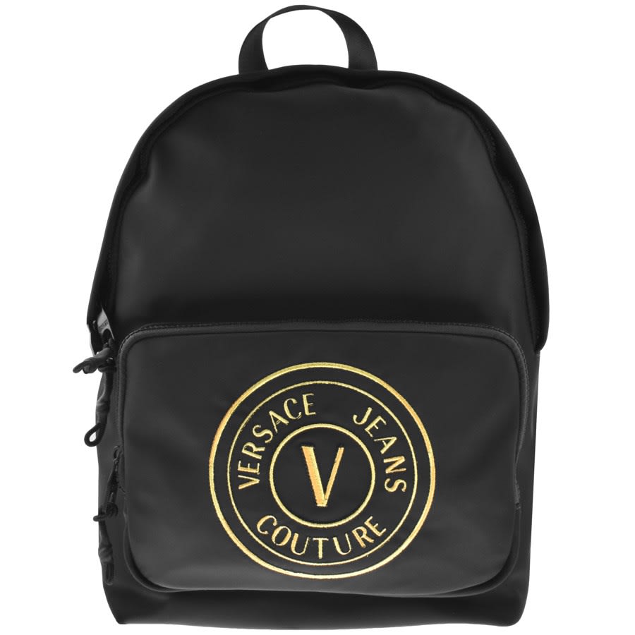 Versace Jeans Couture V-emblem Logo Couture Black Crossbody Bag for Men