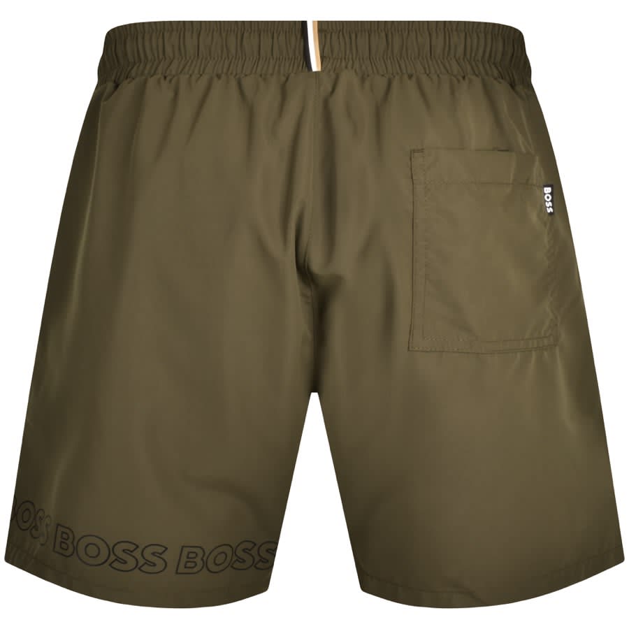 Hugo boss khaki swim shorts top