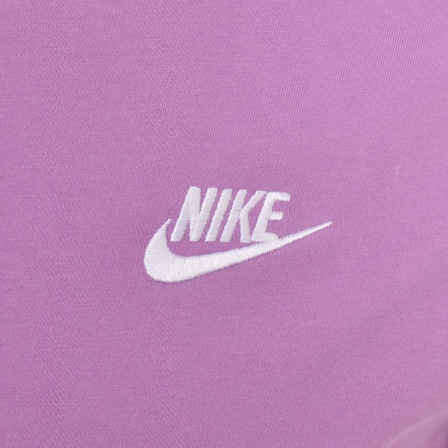 Nike Crew Neck Club T Shirt Purple | Mainline Menswear