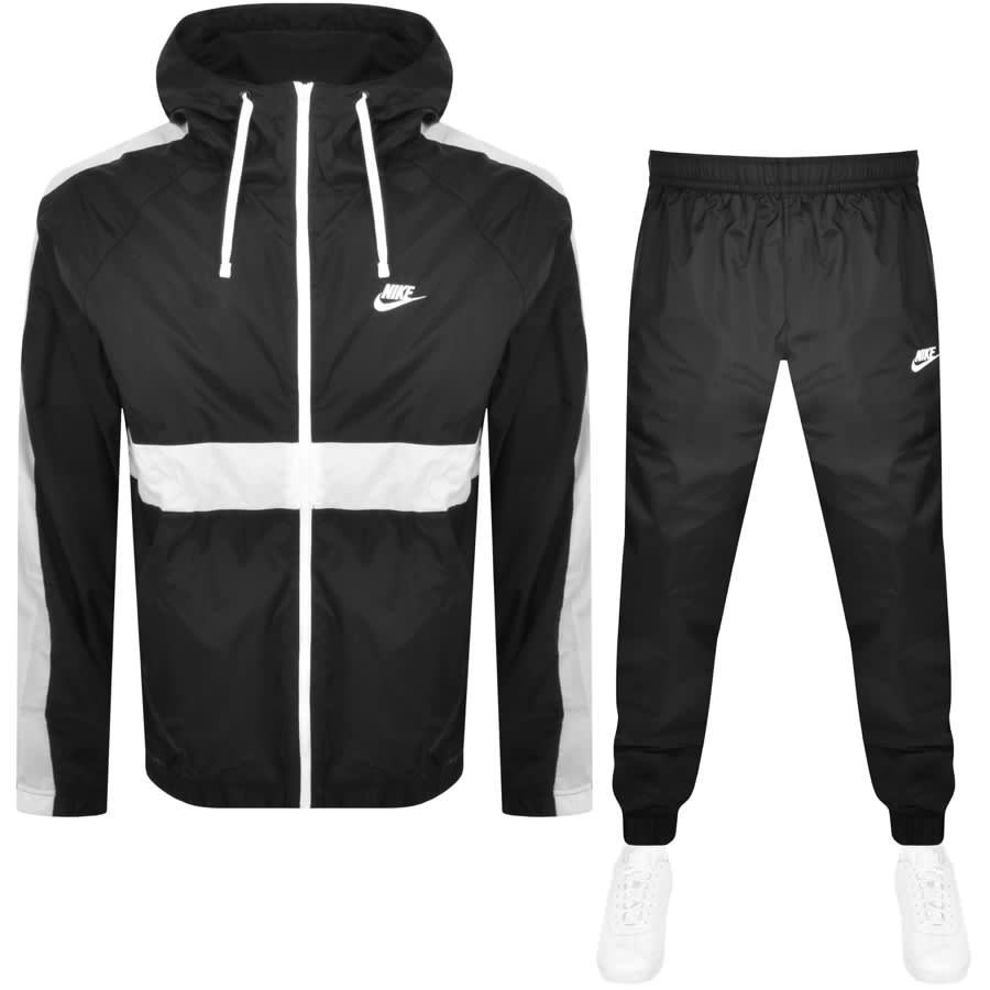 onderschrift verwennen uniek Nike Full Zip Hooded Tracksuit Black | Mainline Menswear Denmark