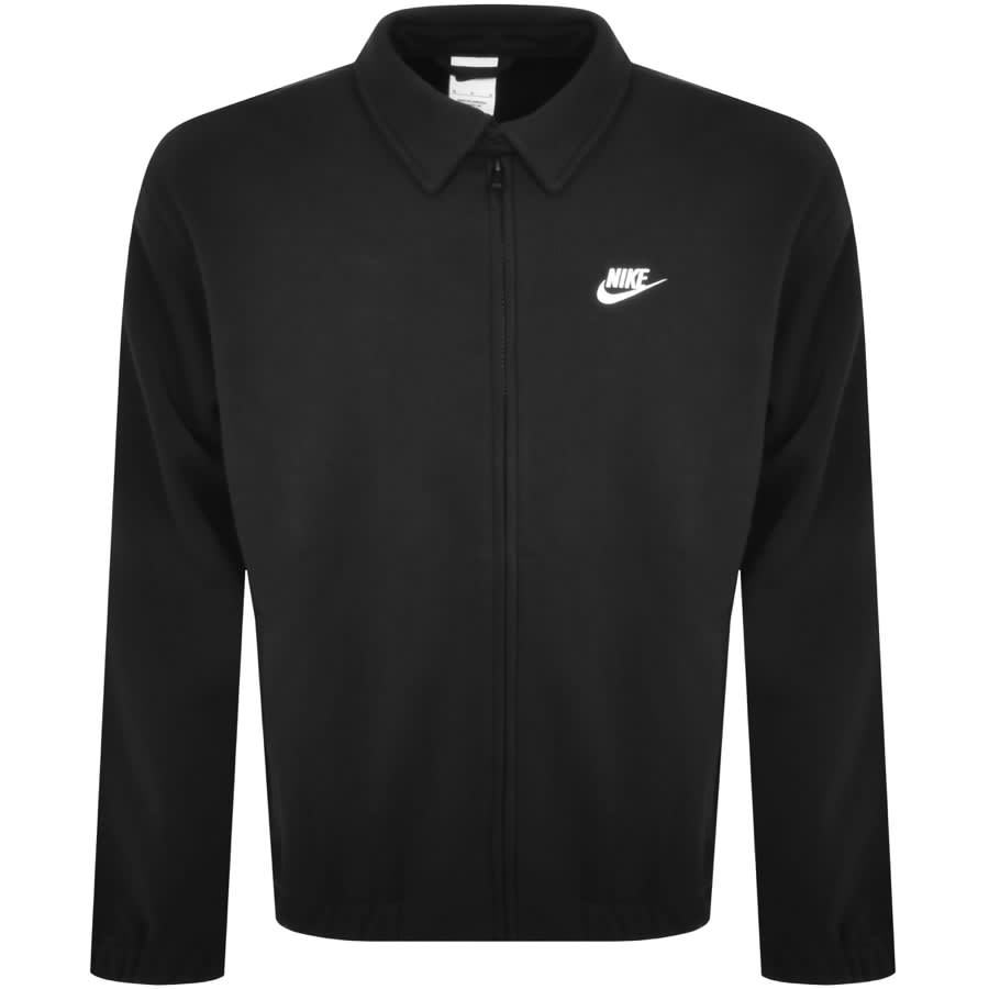 Nike Harrington Full Zip Sweatshirt Black Mainline Menswear