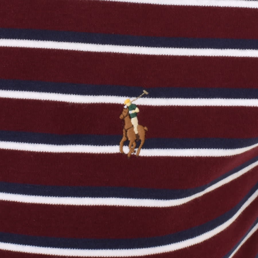 Burgundy ralph lauren t shirt on sale