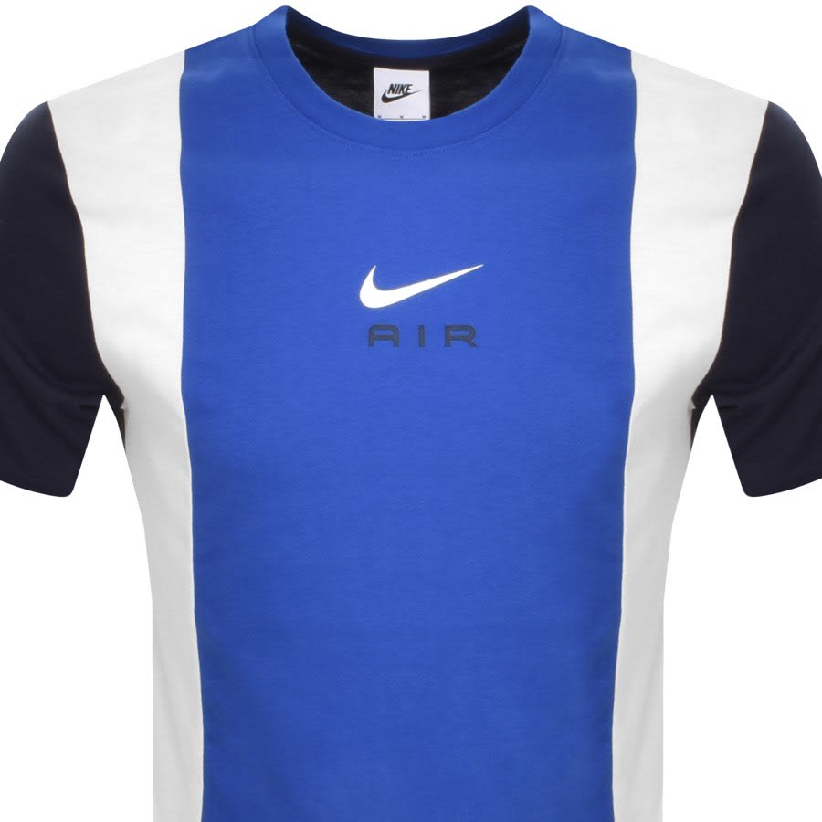Royal blue and white nike shirt online