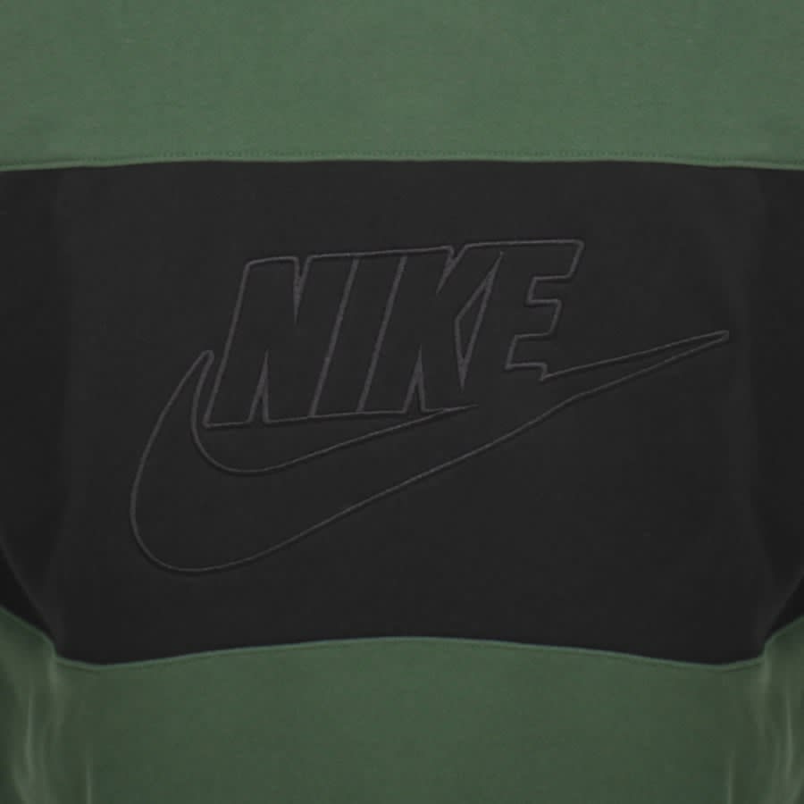 Nike Colour Block Sweatshirt Green Mainline Menswear