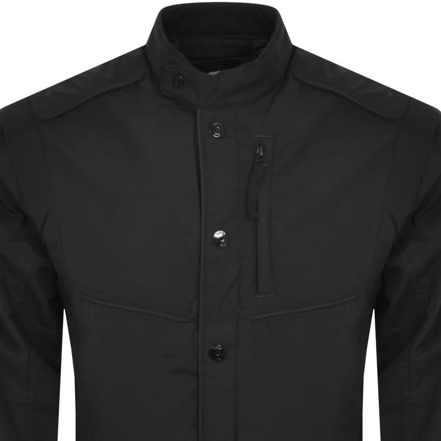 G Star Raw Moto Overshirt Black | Mainline Menswear