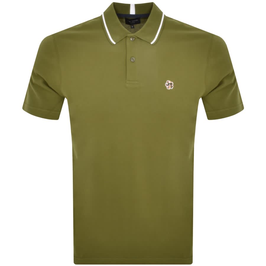 Ted Baker Camdn Polo T Shirt Green | Mainline Menswear