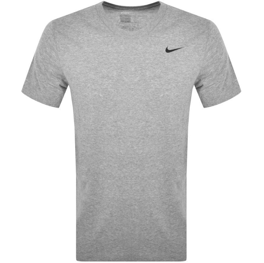 Nike Training Crew Neck Logo T Shirt Grey | Mainline Menswear