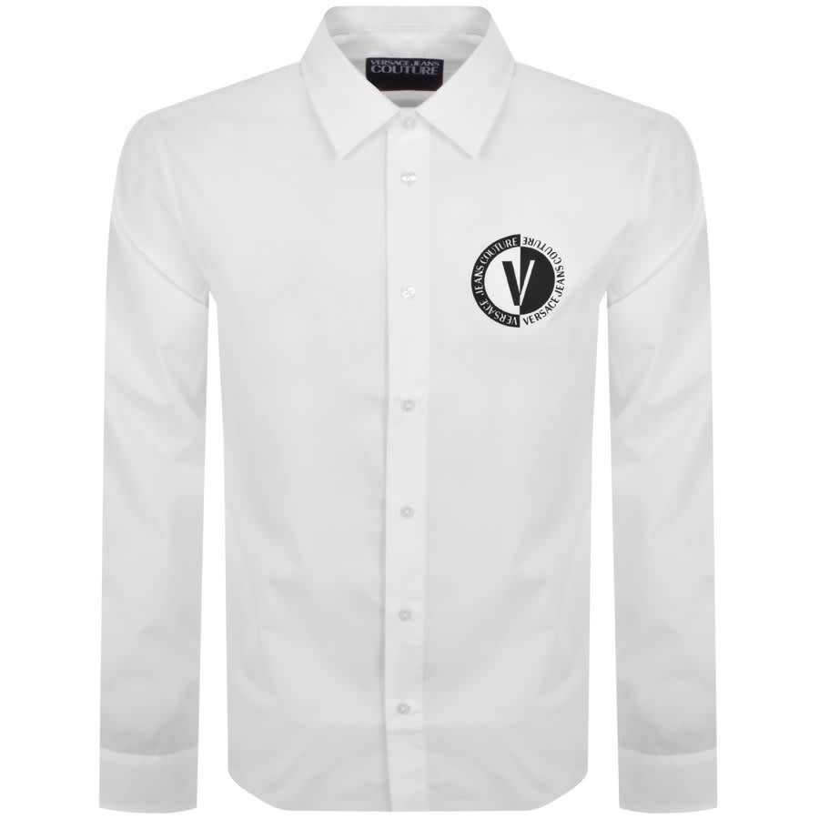Versace panelled cotton shirt - White