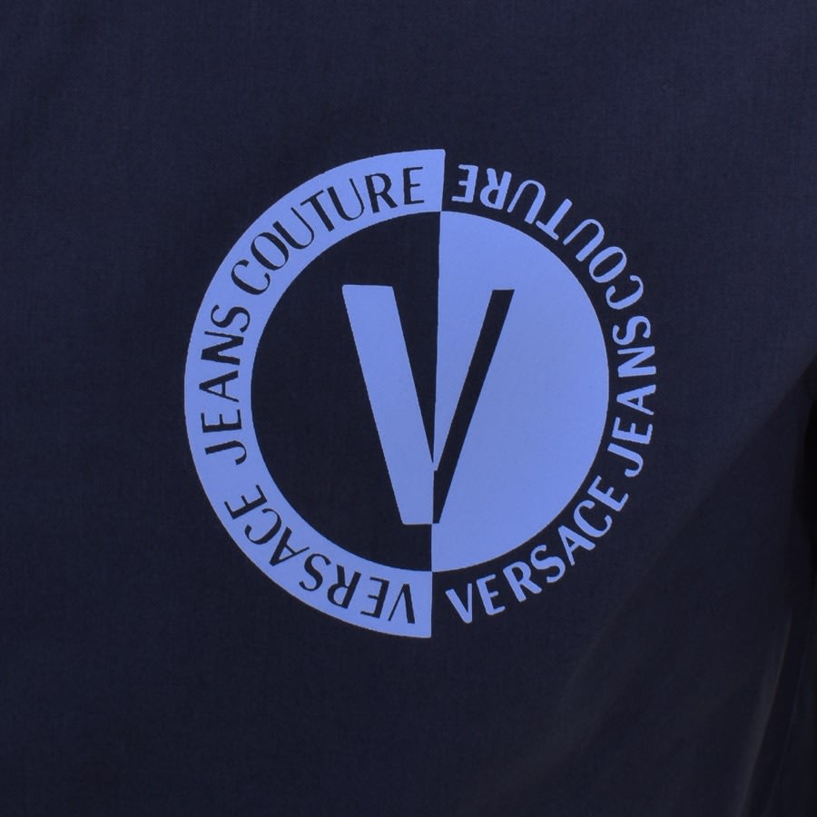 Navy blue versace shirt clearance