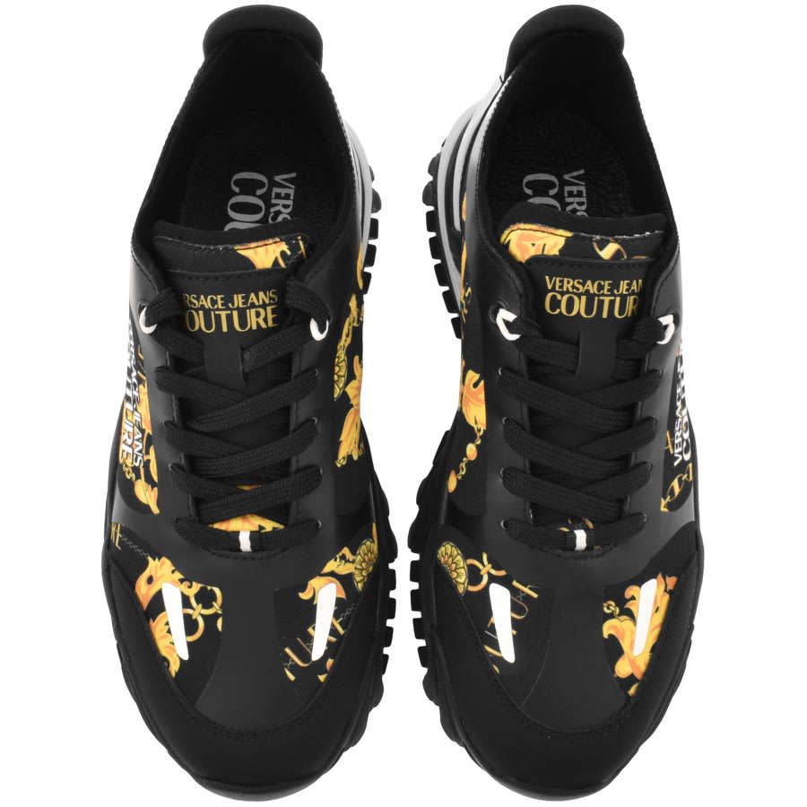 Versace jeans trainers on sale black