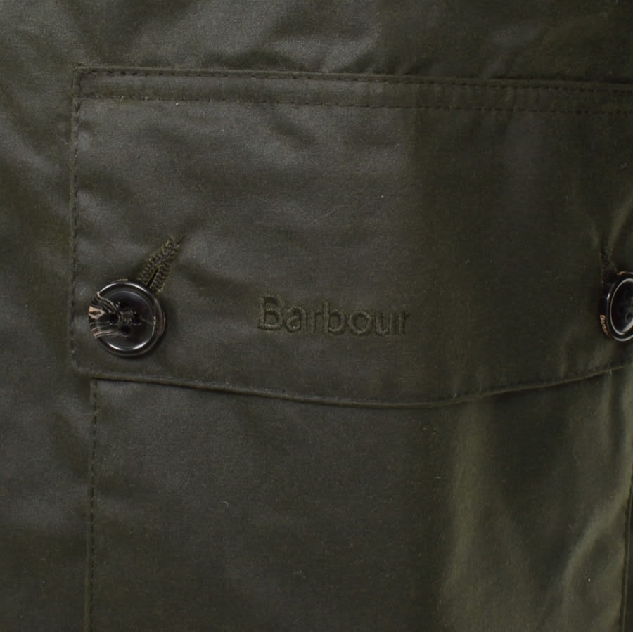 Barbour Harton Wax Jacket Green | Mainline Menswear