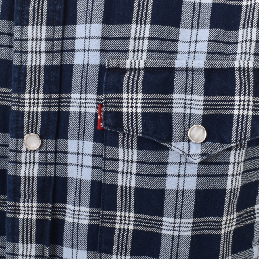 Levi's navy blue shirt sales