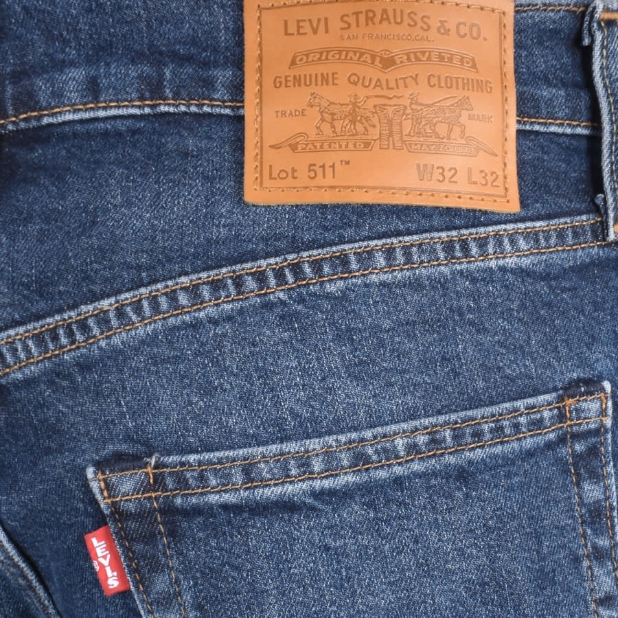 Levis 511 Slim Fit Jeans Mid Wash Blue Mainline Menswear United States