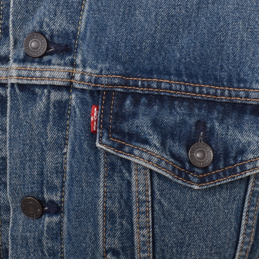 Levi's medium wash denim jacket hot sale