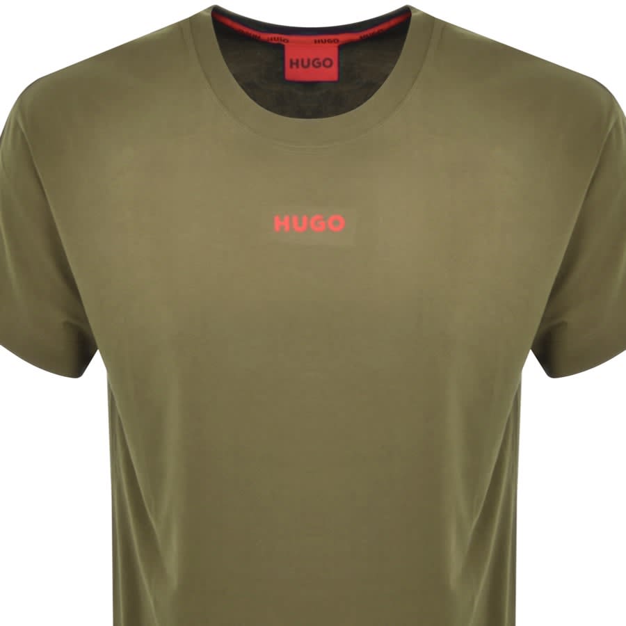 HUGO Loungewear Linked T Shirt Green Mainline Menswear Canada
