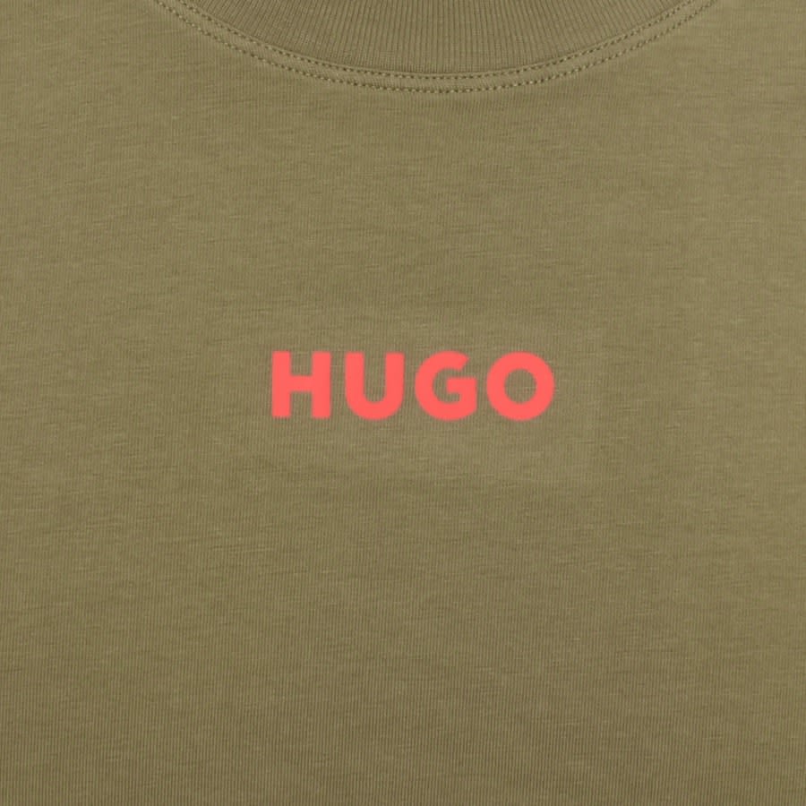 Hugo boss t shirt green deals square