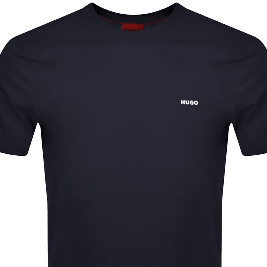 HUGO Dero222 Crew Neck Short Sleeve T Shirt Navy Mainline