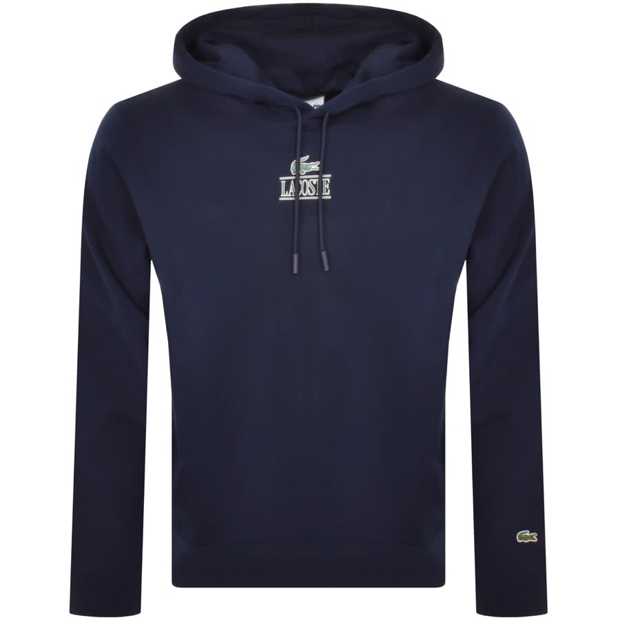 Lacoste Logo Hoodie Navy | Mainline Menswear