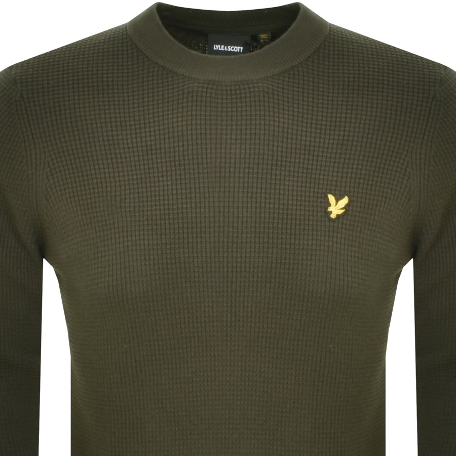 Lyle and scott green jumper outlet