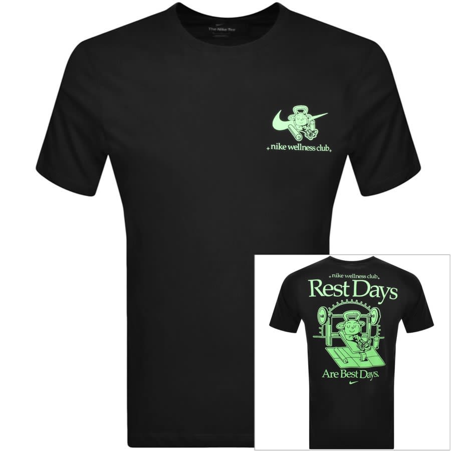 Nike Wellness Club T Shirt Black Mainline Menswear