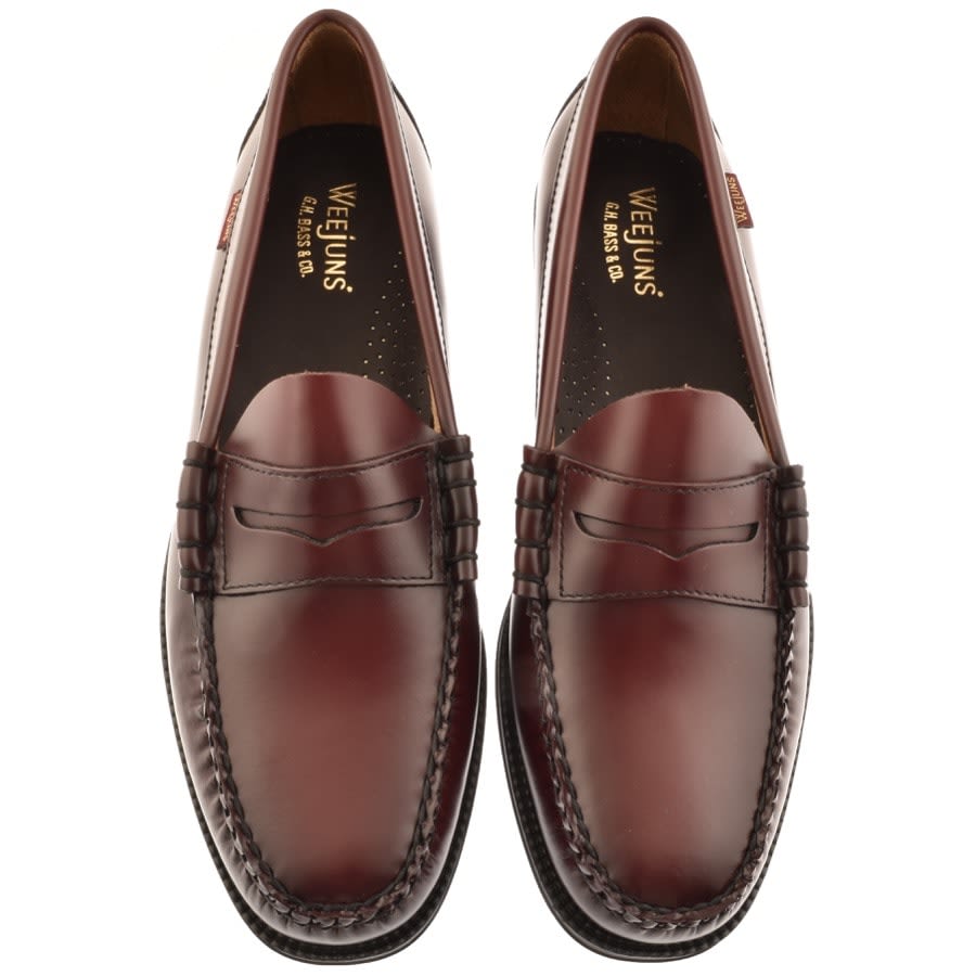 GH Bass Weejun II Larson Leather Loafers Burgundy Mainline