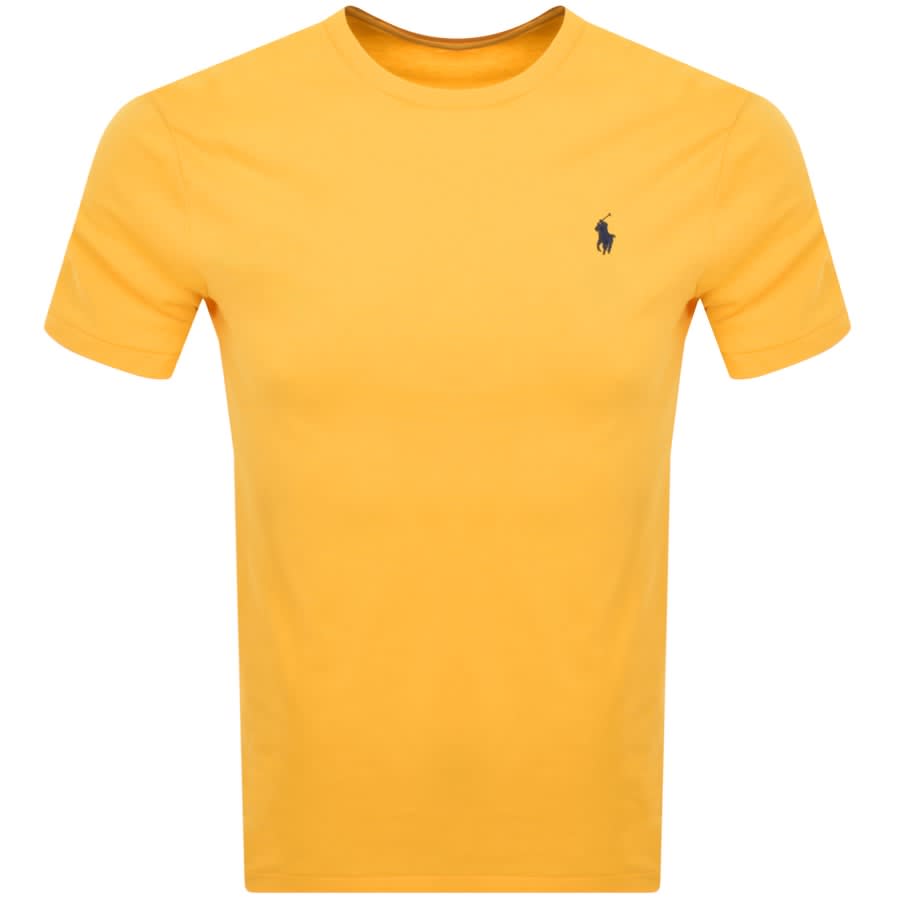 Ralph Lauren Crew Neck T Shirt Yellow | Mainline Menswear