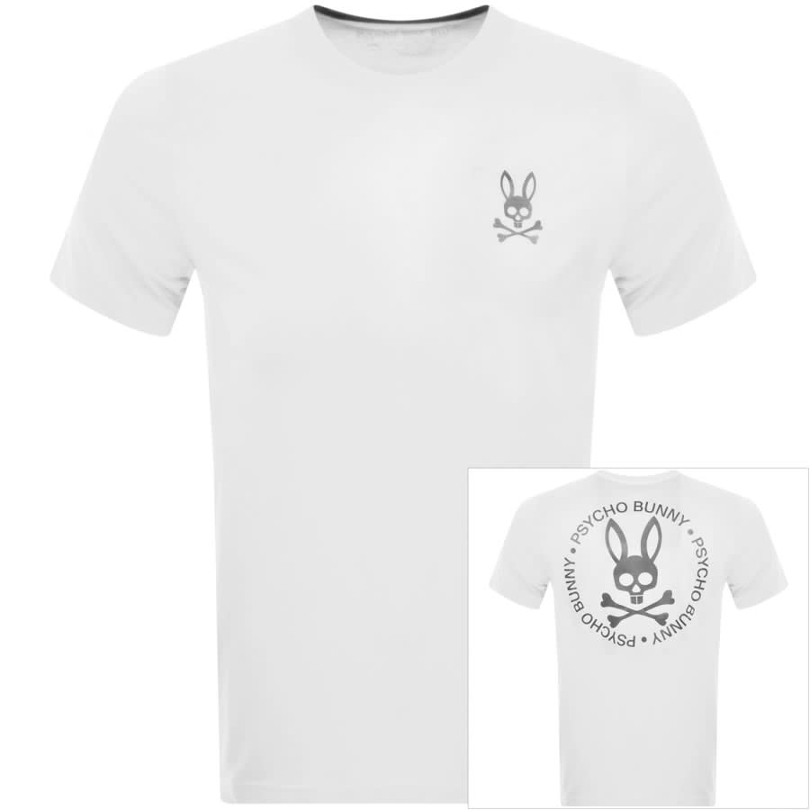 Psycho Bunny Crossby Reflective T Shirt White | Mainline Menswear