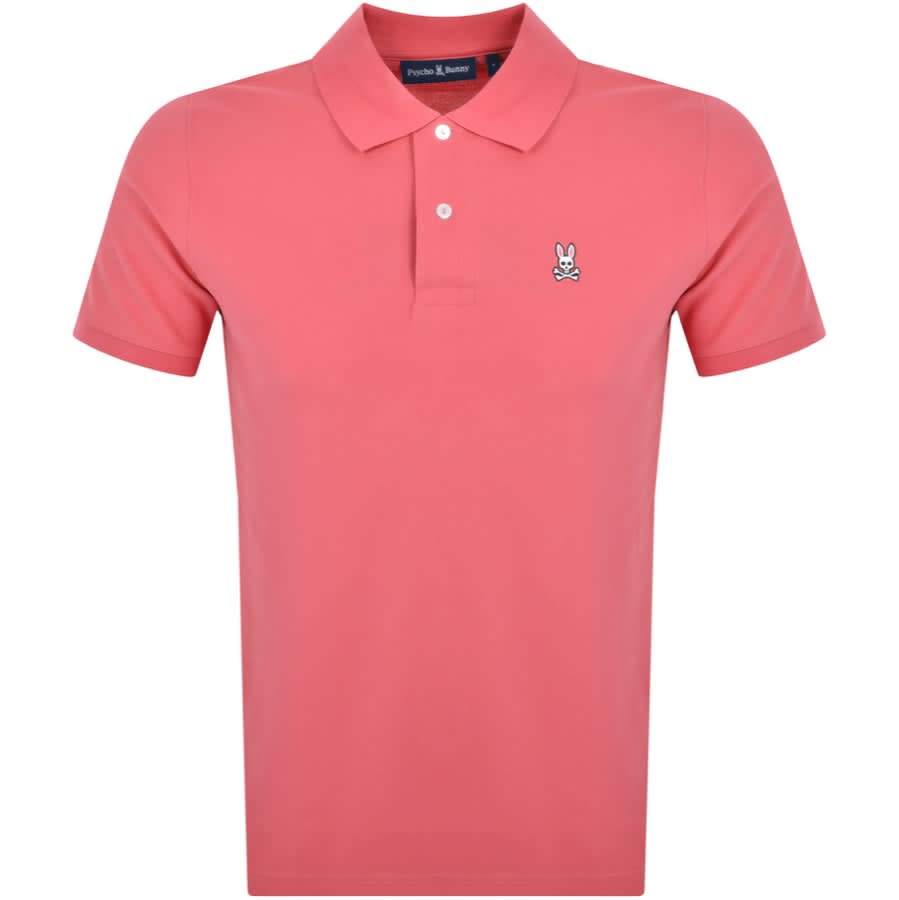 Psycho Bunny Classic Pique Polo T Shirt Pink | Mainline Menswear United  States