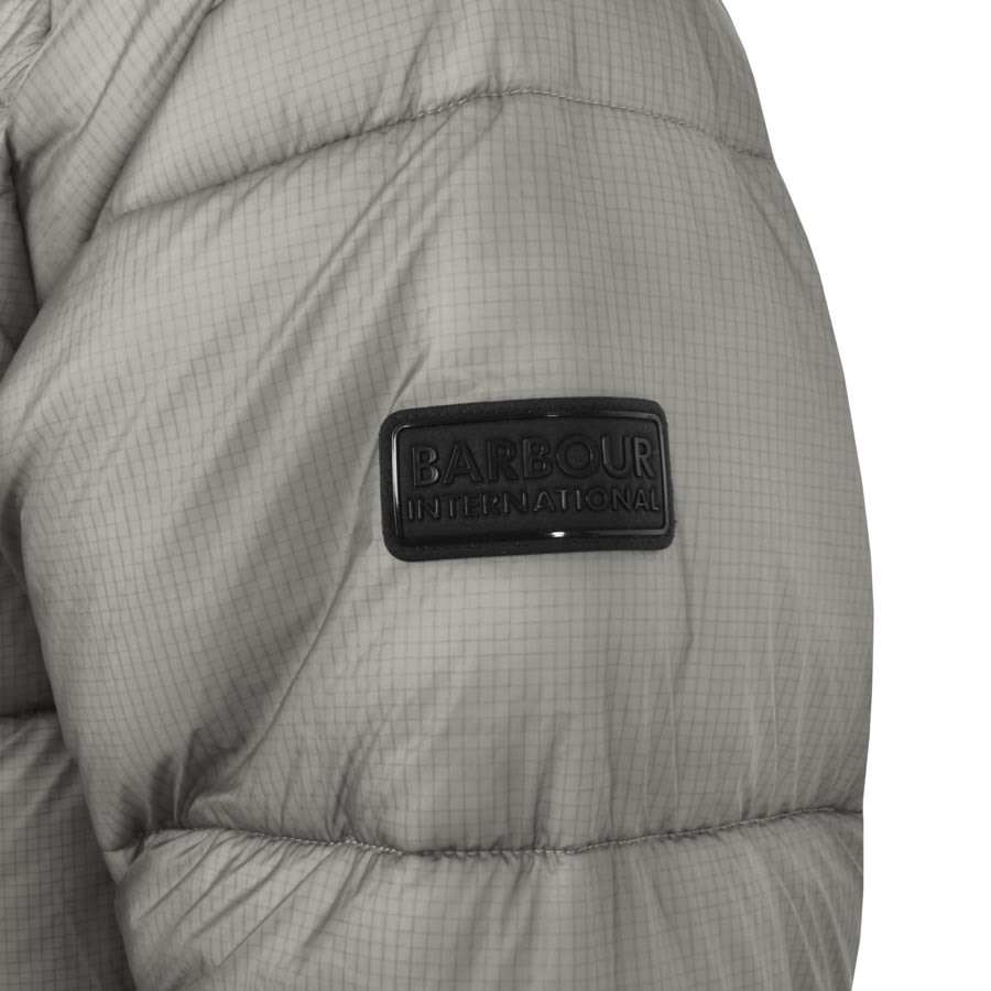 Barbour grey discount quilted jacket