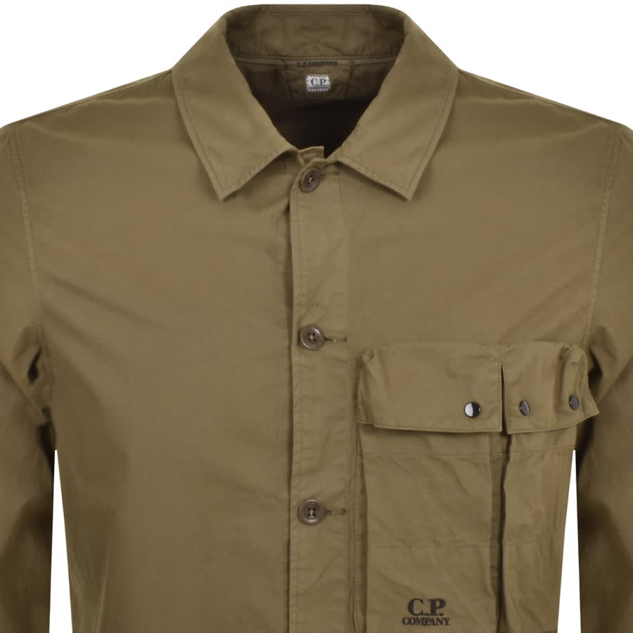 CP Company Gabardine Utility Overshirt Khaki