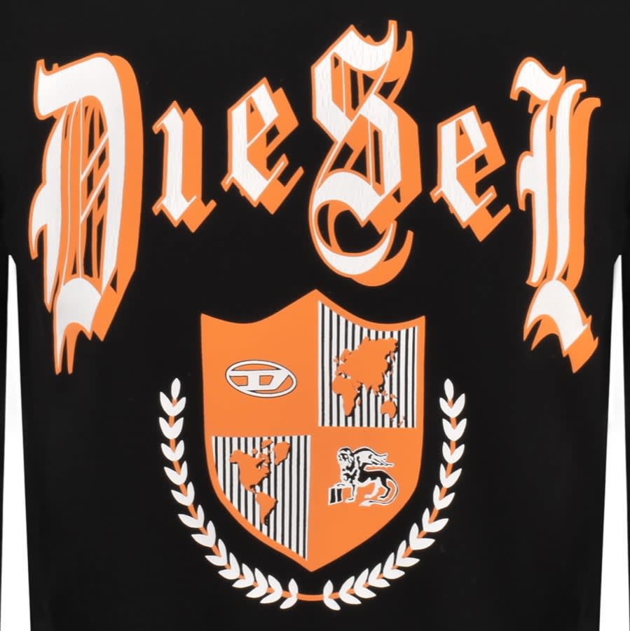 Diesel S Ginn K33 Logo Sweatshirt Black Mainline Menswear Canada