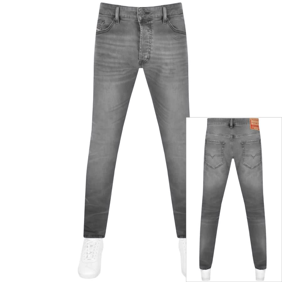 bark positur forfængelighed Diesel D Luster Slim Fit Light Wash Jeans Grey | Mainline Menswear United  States