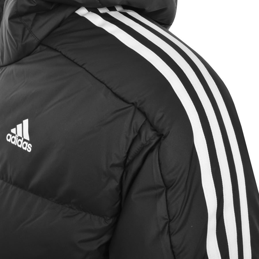 Adidas black and 2024 white striped jacket
